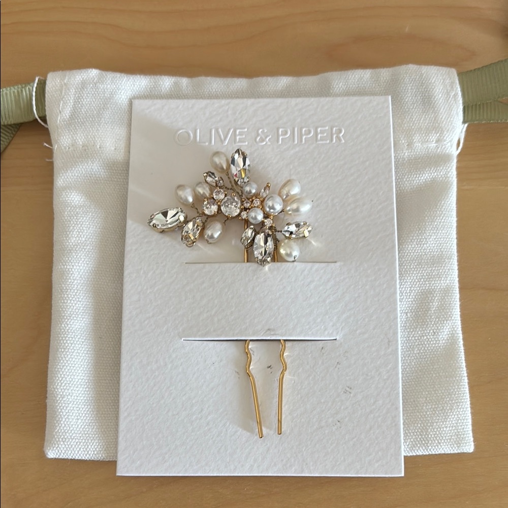 Olive and Piper Zoe Hair Pin - ox gold